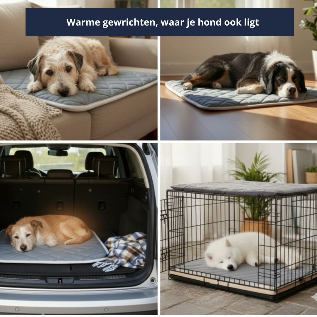 Voor honden die wat trager zijn geworden — en graag warm en rustig liggen